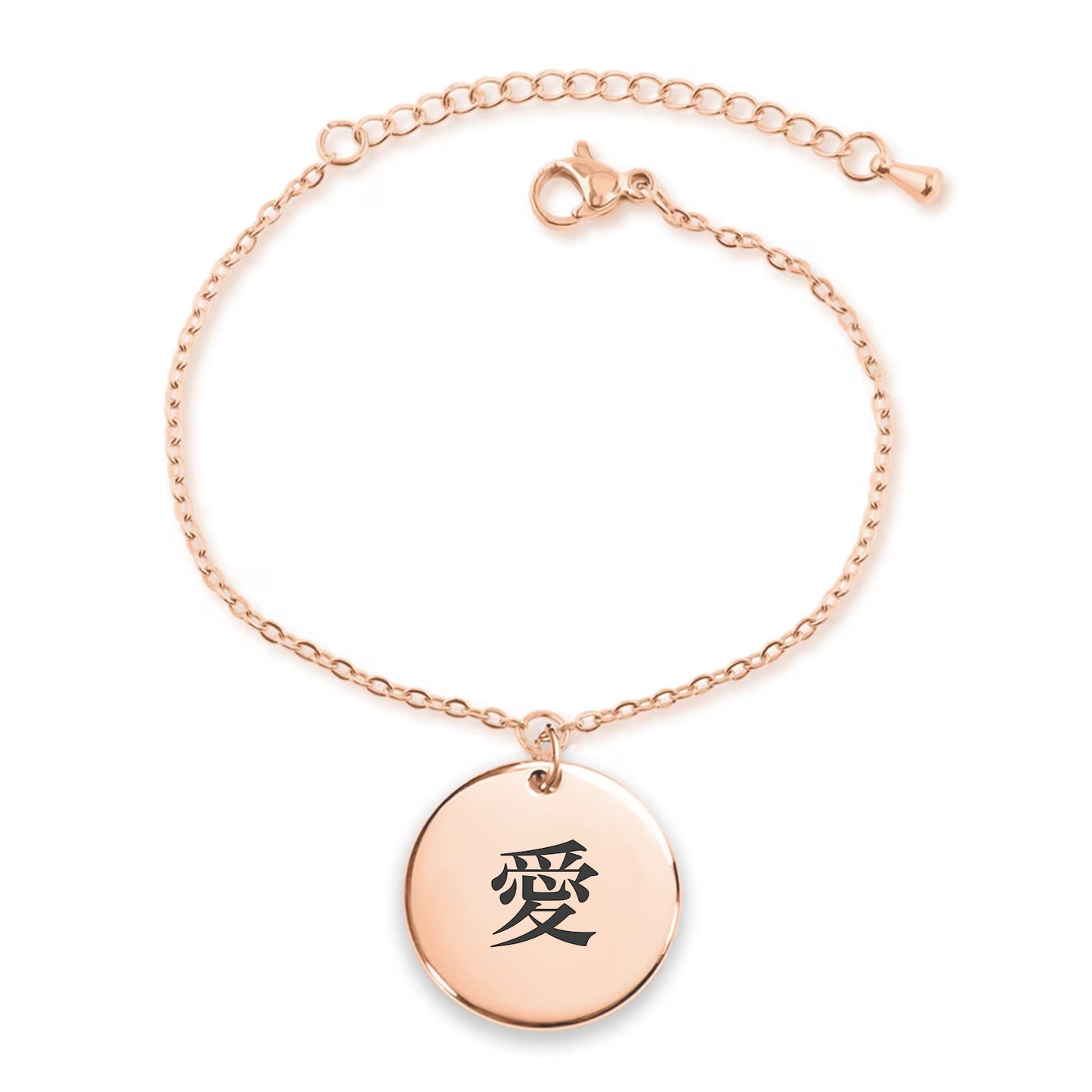 Damenarmband mit japanischem Kanji-Medaillon