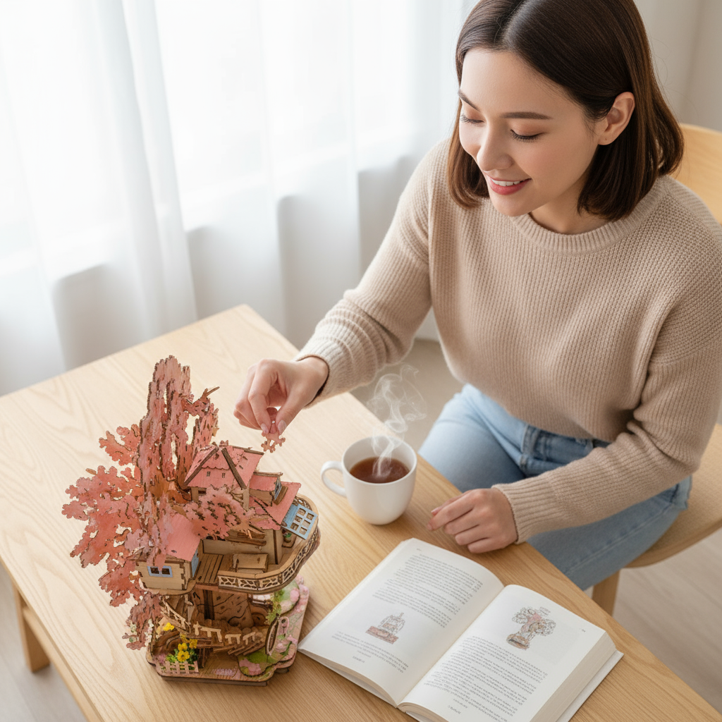 3D-Puzzle Sakura Baumhaus