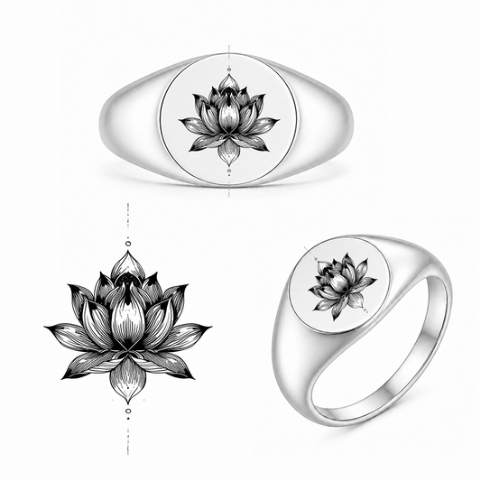 Gravierter Japan-Ring Ren