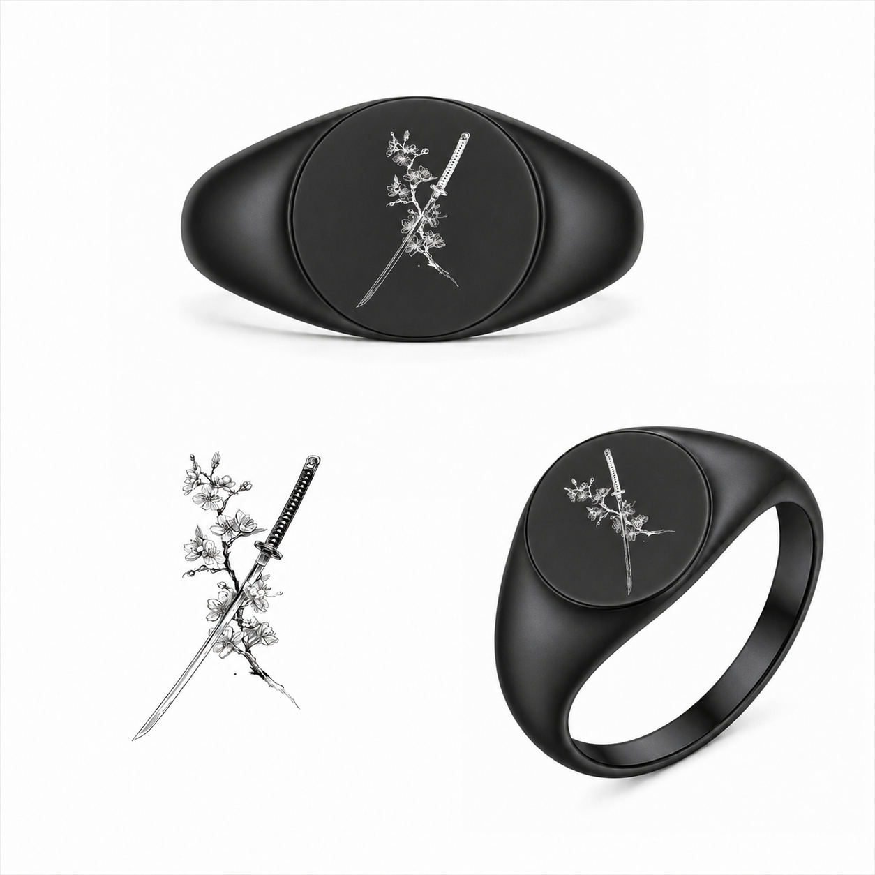 Gravierter Japan-Ring Tenshi