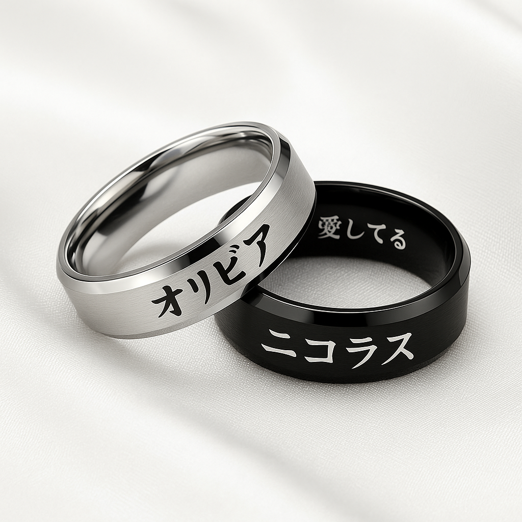 Personalisierter japanischer Ring