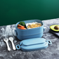 Zweiteiliger Bento mit Zubehör