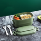 Zweiteiliger Bento mit Zubehör