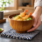 Japanische Holzschale Maru – Reis und Suppe
