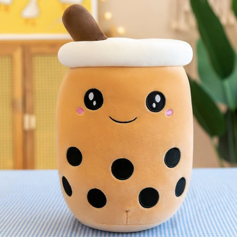 Lächelnder Kawaii Bubble Tea Plüsch
