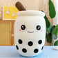 Lächelnder Kawaii Bubble Tea Plüsch