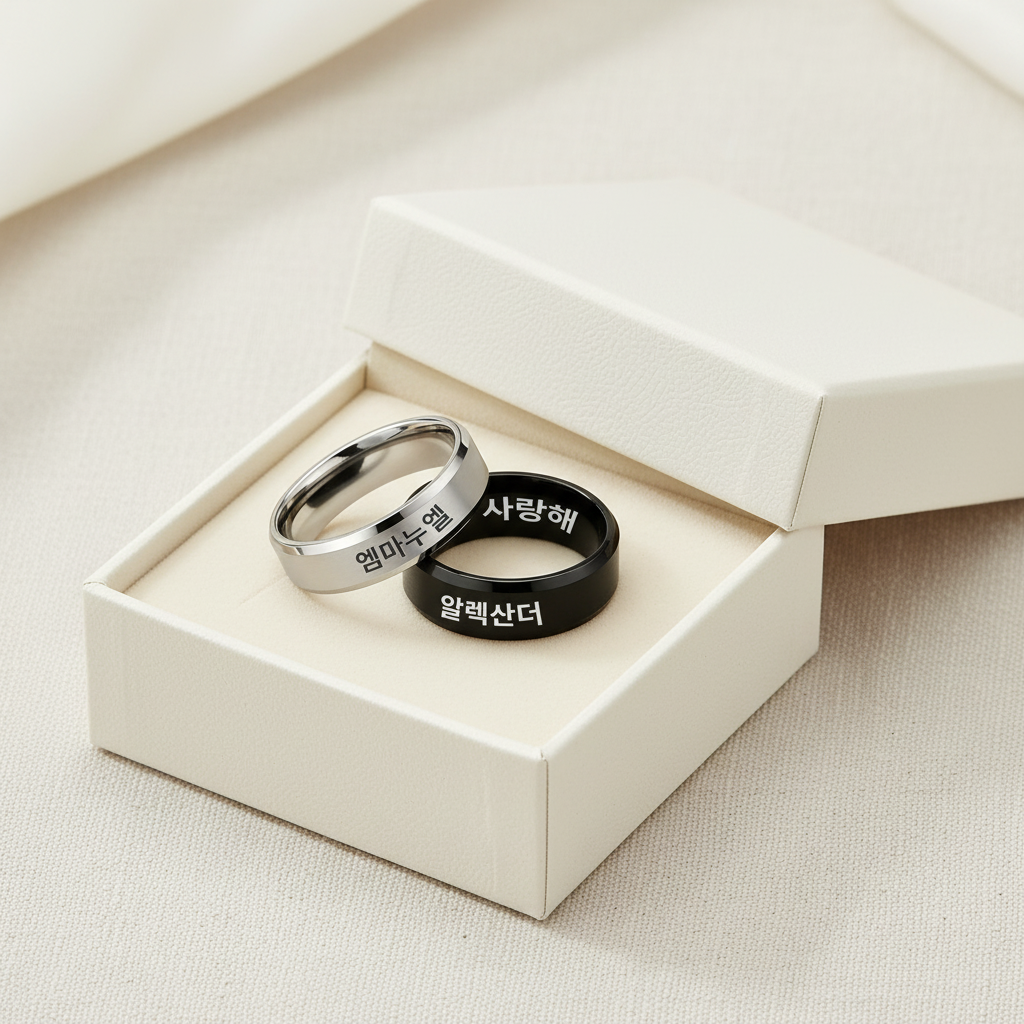 Personalisierter koreanischer Ring