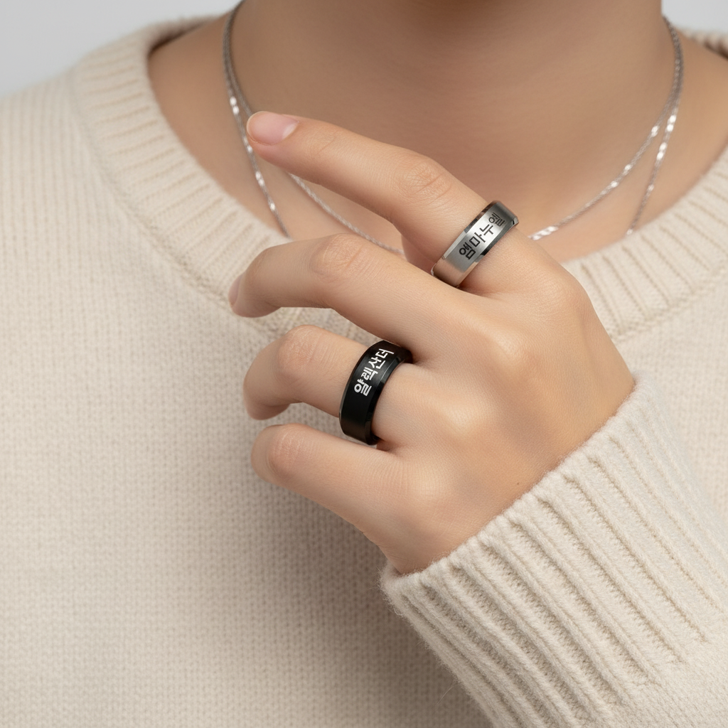 Personalisierter koreanischer Ring