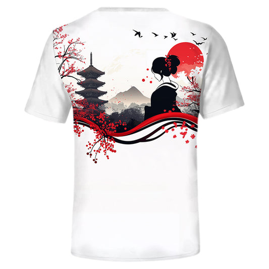 Geisha T-Shirt – Design auf der Rückseite