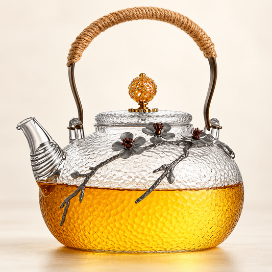 Japanische Glas-Teekanne Ume – 930 ml
